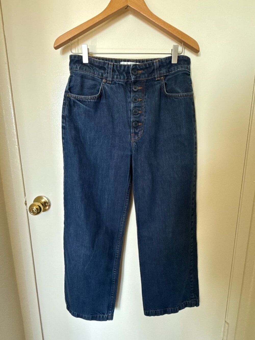 Reformation Madison High Rise Wide Leg Denim Jeans In Volta US 29